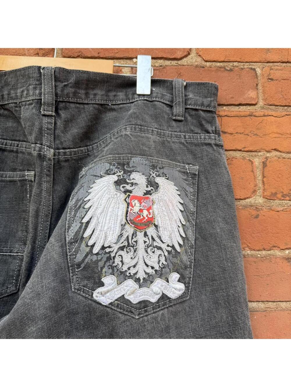 avirex baggy jeans eagle firebird 00s 38x32